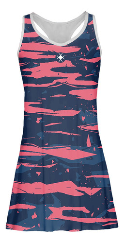 Imagem 3 de 5 de Vestido Beach Tennis C/ Shorts Rosa Camuflado Beachwear
