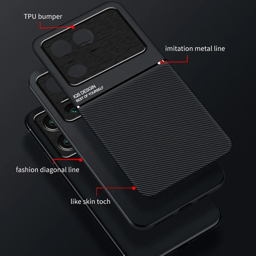 Para Funda Para Xiaomi Poco F6 Pro 5g Adsorbible Evitar