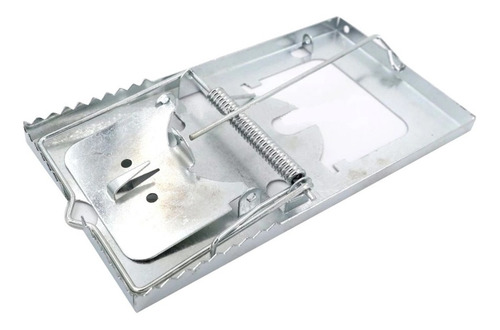 5 Ratoeiras Metálicas Galvanizada Grande 16x8,5cm Para Rato