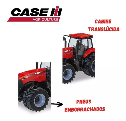 Coleção Tratores Com Pneu de Borracha - Case - Usual Brinquedos