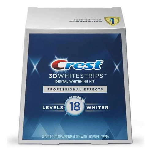 Crest 3d Whitestrips Blanquea En 45 Min Por Día 18 Niveles