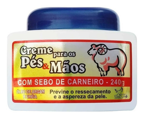 Creme Para Pés E Mãos Sebo De Carneiro Sanjully