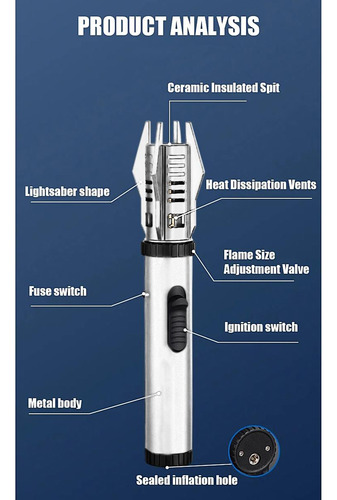 Encendedor Sable De Luz, Mxwrf-001, 1 Pza, Blanco, Recargabl