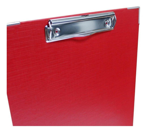 Imagen 3 de 4 de Techmakro Tabla De Respaldo Para Notas Con Clip Color Rojo