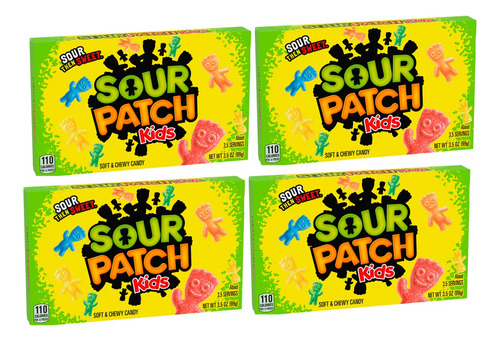 4 Pack Gomitas Sour Patch Kids  Tropical