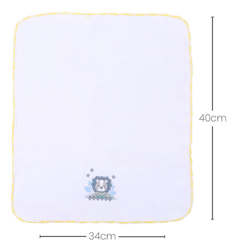 Kit Pano De Boca Incomfral Pinte E Borde Com Puff - 03 Peças