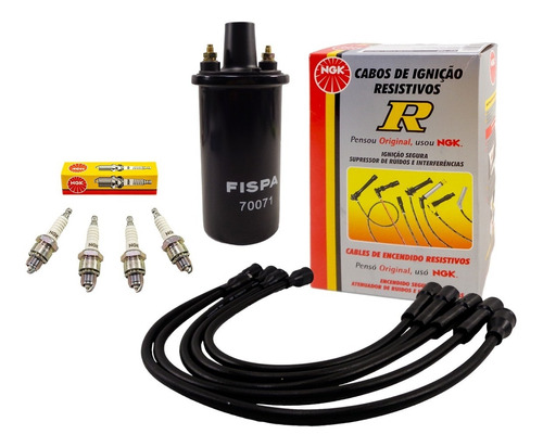 Kit Bobina+cables+bujia Renault R12 R18 1.4 1.6