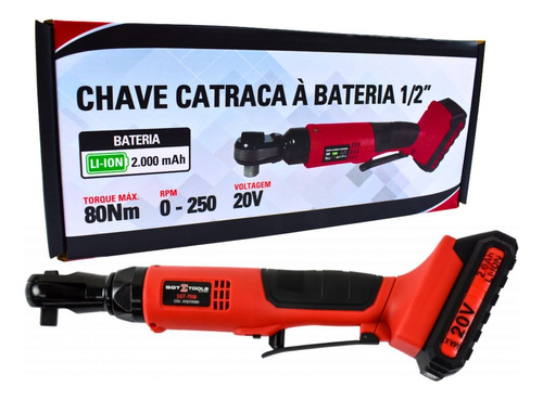 Chave Catraca A Bateria 1/2  80 Nm  20v 1 Bateria Sgt7550