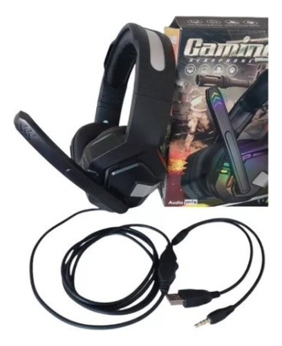 Audífonos Gamer Gaming Headphone Gm-06 Rgb Light