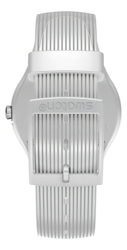 Pulseira de relógio Swatch Metaline Suom114 cor cinza