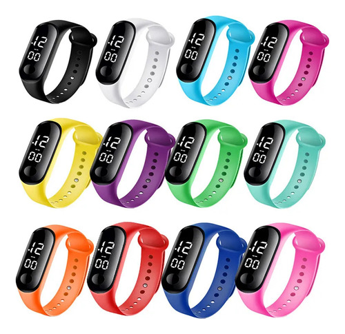 Lp 12 Piezas Reloj Led Digital Watch Touch Unisex Mayoreo