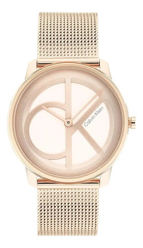 Reloj Calvin Klein Iconic Mesh Rose Malla Acero 25200035
