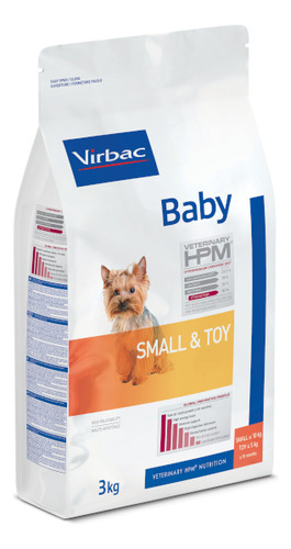 Alimento Virbac Veterinary HPM Baby para perro cachorro de raza  mini y pequeña en bolsa de 3kg