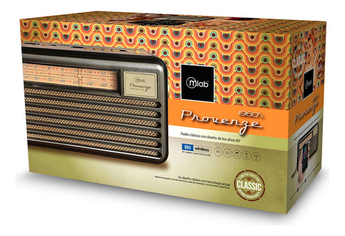 Radio Parlante Mlab 9141 Retro Provenze Bluetooth Usb Fm