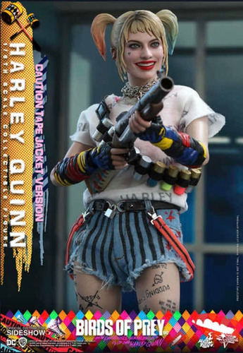 Harley Quinn Tape Jacket 1/6 Birds Of Pray Hot Toys Mms566