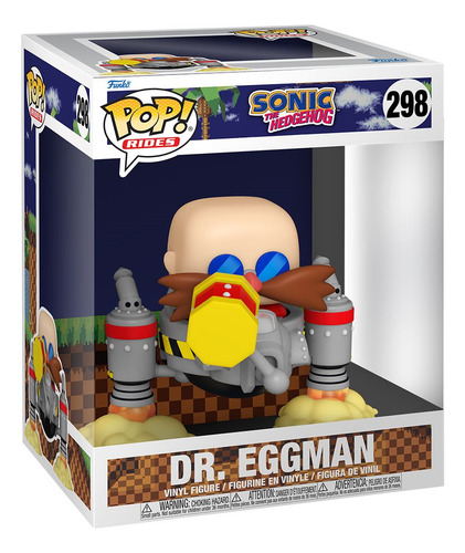 Funko Pop Rides Deluxe: Sonic - Dr Eggman En Egg Mobile 298