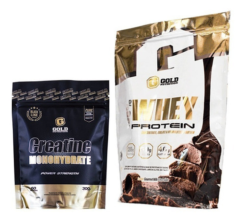 Gold Nutrition Whey Protein 5lb + Creatine Monohydrate 300gr