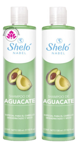 Shampoo De Aguacate Shelo Nabel® 530ml. 2 Piezas