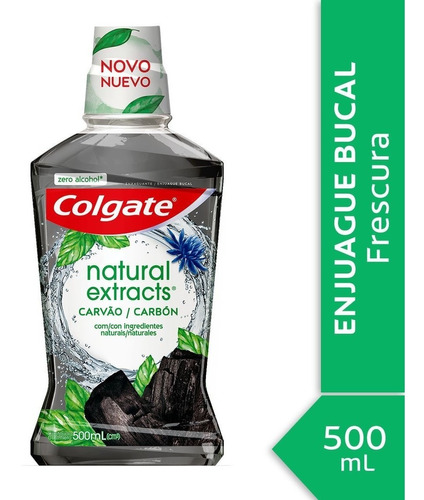 Enjuague Bucal Colgate Natural Extracts Carbón 500ml