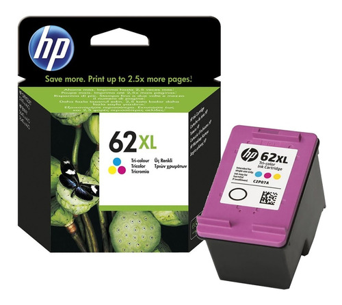 Tinta Hp 62xl C2p07al Tri-color Ojm 200 Original