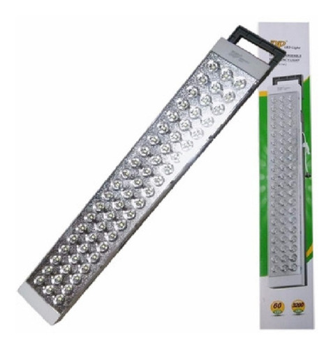 Imagen 2 de 3 de Luces Luz Emergencia 60 Leds Recargable 2 Intensidades 12 Hs