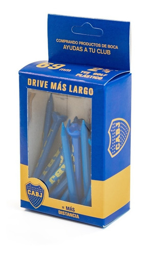 Tee Golf Plástico Edición Limitada Boca Juniors X30 Unidades