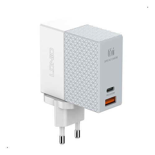 Cargador Pared 65w Ldnio Usb C Carga Rapida + Cable Usb C