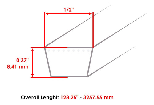 Mower Deck Belt For Ariens 915037 915055 915079 1844 194 Cch