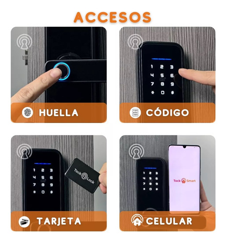Cerradura Electrónica Con Huella Biometrica Wifi Smart Lock