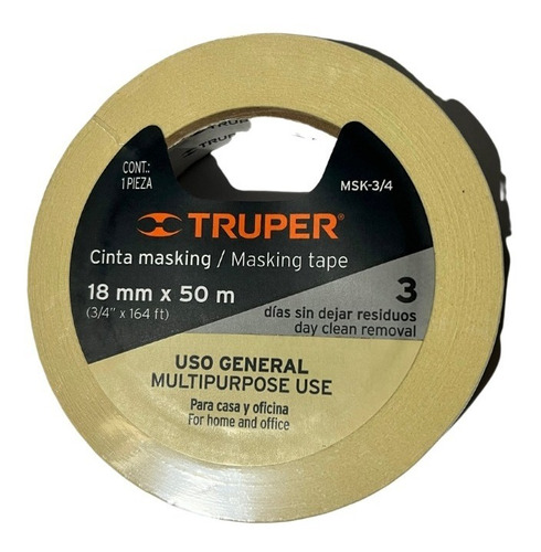 Pack 3 Cinta Enmascarar Masking 3/4  X 50 Mts