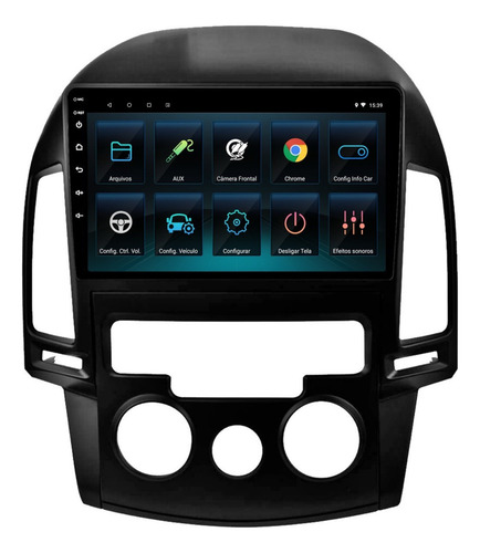 Central Multimídia I30 Ar Analógico 2009/2012 Carplay Tela 9
