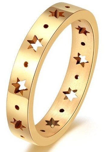 Anillo Para Mujer Estrellas Acero Pentagrama Regalo Mujer