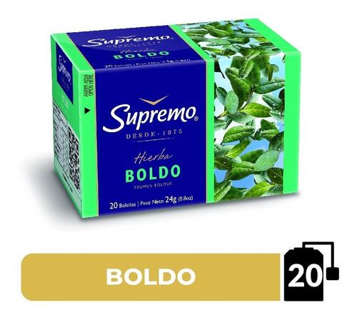 Hierba Boldo Supremo 20 Bolsitas