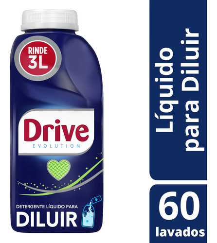 Drive Detergente Líquido Para Diluir 500ml Hasta 60 Lavados