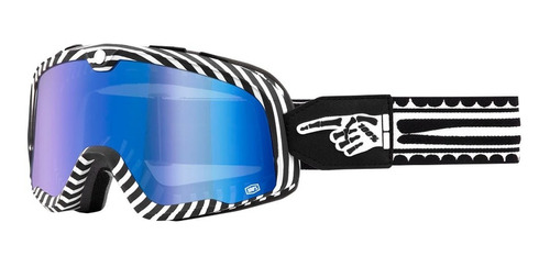 Goggle 100% Barstow Death Spray Mirror Blue Lens