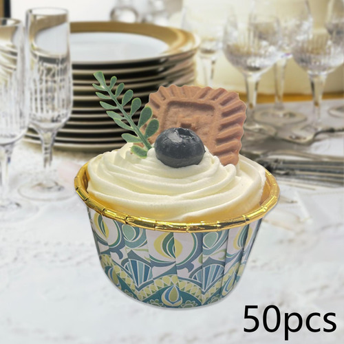 50 Uds. De Envoltorios Para Cupcakes, Vasos Estilo D