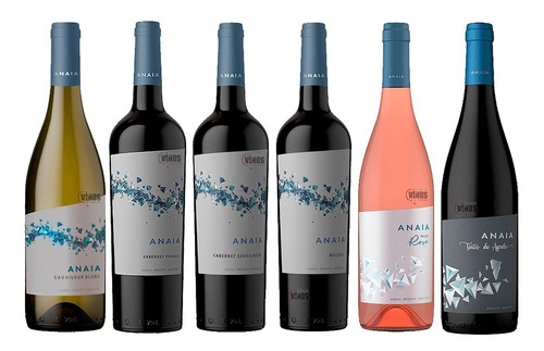 Vino Anaia Cabernet Franc Combo Varietales Mix X6 Unidades