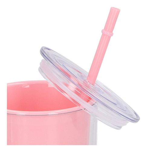 Nuevo Vaso Con Tapa, Pajita, 750 Ml, Doble Pared, Tamaño
