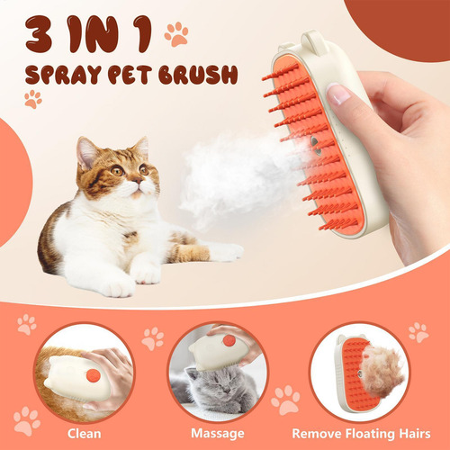 Cepillo De Vapor Para Gatos Para Mudar Cepillo De Pelo De Va