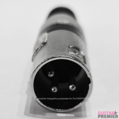 Imagen 7 de 10 de Ficha Conector Canon Xlr Macho Metalica Reforzada 3 Pines