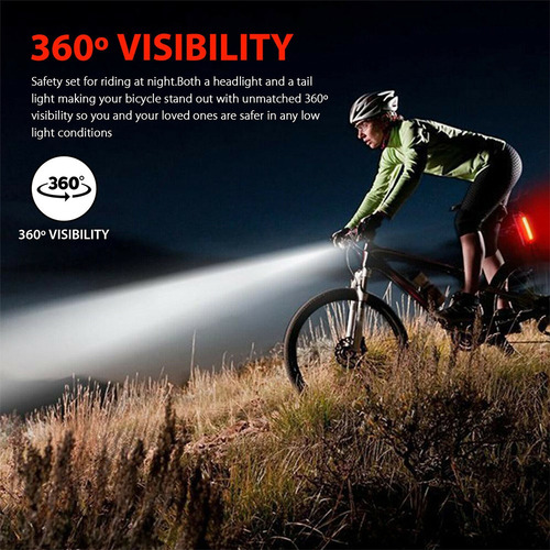 Juego De Luces Led Recargables Por Usb Para Bicicleta
