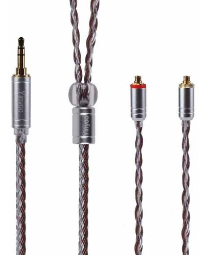 Imagen 1 de 4 de Cable 16 Núcleos Cobre Plateado Yinyoo 3.5mm-mmcx Bn&s