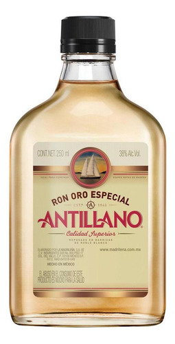 Pack De 12 Ron Antillano Oro 250 Ml