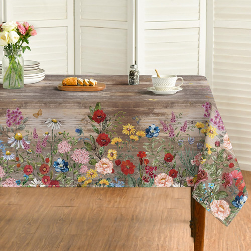 Mantel Horaldaily Spring, 152 X 213 Cm, Poliéster, Flor Marr
