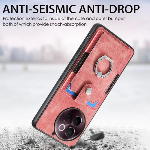Funda For Vivo V40 Lite Crad Ranura Soporte Magnético Para