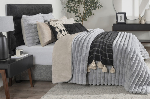 Buró Para Recamara Mesita De Noche Minimalista Moderno Acabado Nogal Color Negro