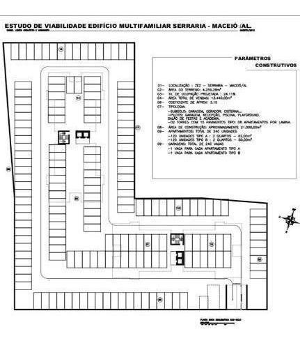 Imagem 3 de 3 de Área Terreno Com 3.700 M² Na Serraria Antares Em Maceió - Te0004