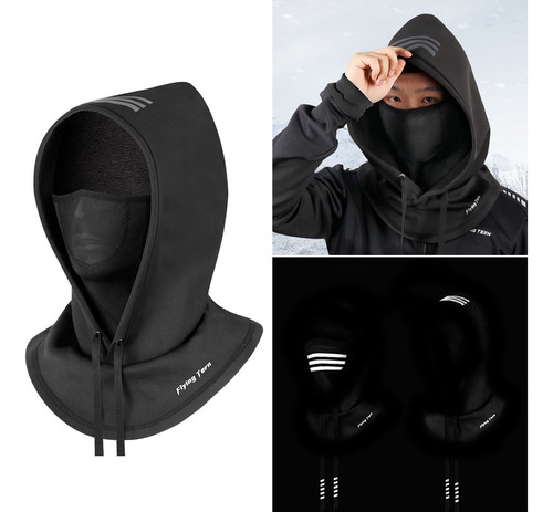 .. Mascarilla De Cara Hombres Clima Frío A Negro 1 Con Red