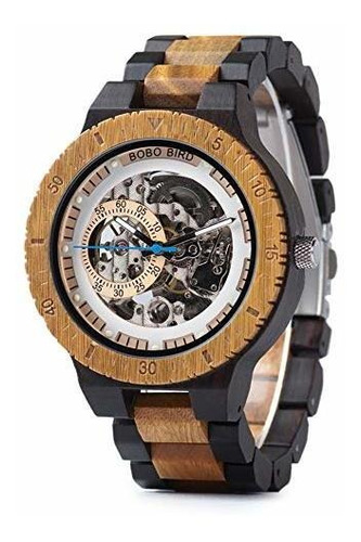 Relojes Mecanicos De Madera Para Hombre Bobo Bird Reloj Lige