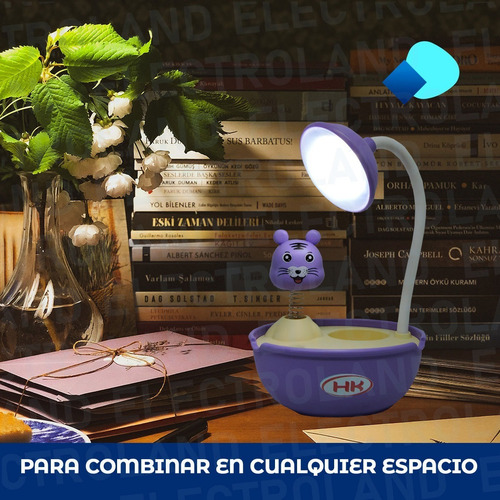 Imagen 7 de 10 de Velador Led Flexible Lampara Portacelular Lapicero Recargabl